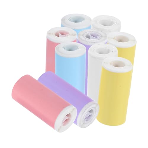 Angoily 10 Rollen Thermopapier Druckerpapier Papier für Thermodrucker Mini-Drucker-Aufkleberpapier -Aufkleberpapier Fotoaufkleberpapier selbstklebendes Papier Angoily 10 Rollen Thermopapier Druckerpapier Papier für Thermodrucker Mini-Drucker-Aufkleberpapier -Aufkleberpapier Fotoaufkleberpapier selbstklebendes Papier von Angoily