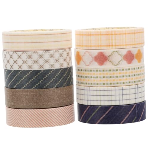 Angoily 10 Rollen Washi Tape Set DIY Scrapbook Klebeband Geometrische Muster Masking Tape Dekoratives Klebeband für Geschenkverpackung Basteln und Partydekoration Angoily 10 Rollen Washi Tape Set DIY Scrapbook Klebeband Geometrische Muster Masking Tape Dekoratives Klebeband für Geschenkverpackung Basteln und Partydekoration von Angoily