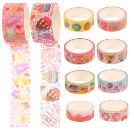 Angoily 10 Rollen Washi Tape für Scrapbooking und Journaling Selbstklebende DIY Klebebänder mit Delikatem Food Design Einfach Abreißbar Haftstark für Tagebücher Alben und Kreative Angoily 10 Rollen Washi Tape für Scrapbooking und Journaling Selbstklebende DIY Klebebänder mit Delikatem Food Design Einfach Abreißbar Haftstark für Tagebücher Alben und Kreative von Angoily