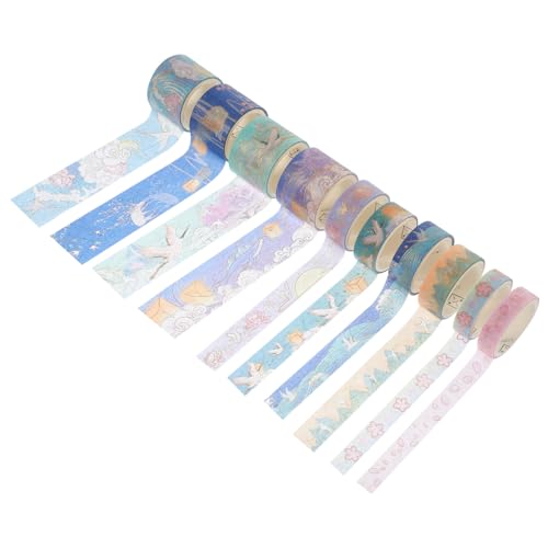 Angoily 10 Rollen Washi Tape mit Goldfolien Dekoration Dekoratives Klebeband für Scrapbooking Journaling Diy Projekte und Geschenkverpackungen Vielseitig Einsetzbar und Einfach zu Angoily 10 Rollen Washi Tape mit Goldfolien Dekoration Dekoratives Klebeband für Scrapbooking Journaling Diy Projekte und Geschenkverpackungen Vielseitig Einsetzbar und Einfach zu von Angoily