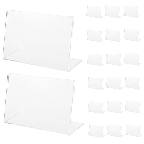 Angoily 10 Sätze Acryl Förmige Preisschildständer Transparente Etikettenhalter Für Preislabels Für Einzelhandel Restaurant Und Werbeaktionen 20 Stück * 10 Angoily 10 Sätze Acryl Förmige Preisschildständer Transparente Etikettenhalter Für Preislabels Für Einzelhandel Restaurant Und Werbeaktionen 20 Stück * 10 von Angoily