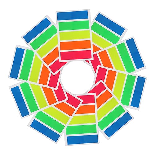 Angoily 10 Sätze Bunte Haftnotizen Index Tabs Selbstklebende Notizzettel für Büro und Schule Organisieren Markieren und Indizieren von Dokumenten und Büchern von Angoily
