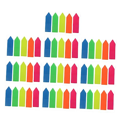 Angoily 10 Sätze Colorful Index Sticky Sticky Sticky Sticky Sticky Sticky Sticky Sticky Sticky Sticky Sticky Sticky Beachten Sie Pads Aufkleber Das Haustier von Angoily