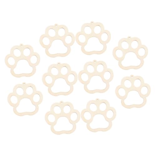 Angoily 10 Sätze DIY Holzscheiben Hundepfote Form Unbehandelt Handbemalt Bastelset Malen Dekoration Haustier Party Zubehör Angoily 10 Sätze DIY Holzscheiben Hundepfote Form Unbehandelt Handbemalt Bastelset Malen Dekoration Haustier Party Zubehör von Angoily