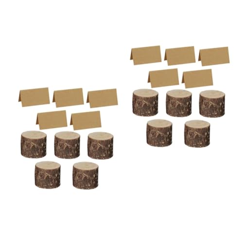 Angoily 10 Sätze Holz Notizhalter Kreative Foto und Memo Organizer aus Hochwertigem Holz für Menüs Karten und Bilder Retro Design für Restaurants und Hotels von Angoily