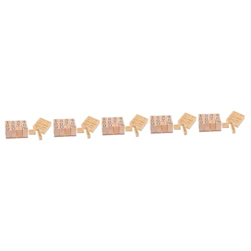 Angoily 10 Sätze Holz digitales Siegel Planer Stempel Datum Journal -Briefmarken Briefmarkenherstellung Scrapbooking Holzstempel Scrapbooking-Holzstempel tagebuch DIY stempel Gummi von Angoily