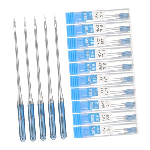 Angoily 10 Sätze Nähmaschinennadeln Metall Multifunktionale Elastische Nadeln für Verschiedene Stoffe Kompatibel mit Gängigen Nähmaschinen Langlebig und Verschleißfest Angoily 10 Sätze Nähmaschinennadeln Metall Multifunktionale Elastische Nadeln für Verschiedene Stoffe Kompatibel mit Gängigen Nähmaschinen Langlebig und Verschleißfest von Angoily