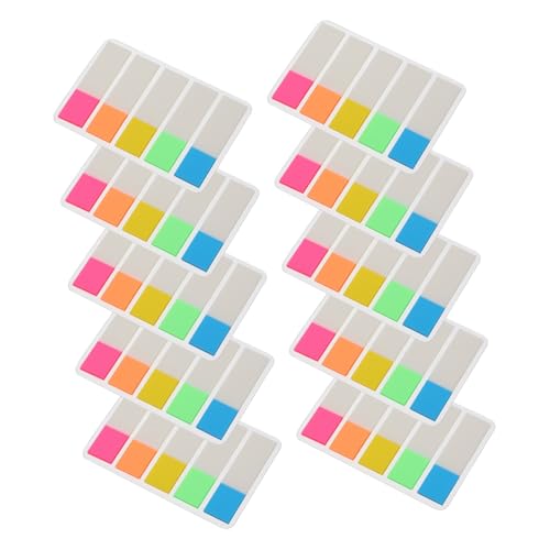 Angoily 10 Sätze Selbstklebende Haftnotizen Flags Neonfarben Haftmarker Index Tabs für Büro Schule Dokumentenorganisation und Seitenmarkierung Farben Praktische Memo Sticker Angoily 10 Sätze Selbstklebende Haftnotizen Flags Neonfarben Haftmarker Index Tabs für Büro Schule Dokumentenorganisation und Seitenmarkierung Farben Praktische Memo Sticker von Angoily