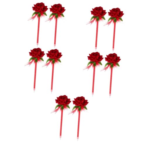 Angoily 10 Stck. Blumiges Kugelschreiber mit Rosen Praktische Tragbare Schreibkugelschreiber aus Kunststoff für Büro Zuhause und Besondere Anlässe Flüssiges Schreiben Geschenkidee Angoily 10 Stck. Blumiges Kugelschreiber mit Rosen Praktische Tragbare Schreibkugelschreiber aus Kunststoff für Büro Zuhause und Besondere Anlässe Flüssiges Schreiben Geschenkidee von Angoily
