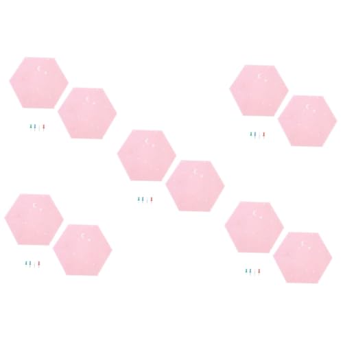 Angoily 10 Stck. Filz Pinnwand Sechseckig Selbstklebend Wanddeko Memo Board für Büro Schlafzimmer Wohnzimmer Multifunktional Langlebig Angoily 10 Stck. Filz Pinnwand Sechseckig Selbstklebend Wanddeko Memo Board für Büro Schlafzimmer Wohnzimmer Multifunktional Langlebig von Angoily