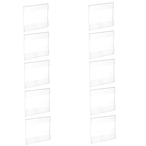 Angoily 10 Stück Acryl Preisschildhalter Teilig Transparent Clip Etikettenhalter für Supermärkte Restaurants Bäckereien zur Praktischen Anzeige von Preisschildern und Informationsschildern Angoily 10 Stück Acryl Preisschildhalter Teilig Transparent Clip Etikettenhalter für Supermärkte Restaurants Bäckereien zur Praktischen Anzeige von Preisschildern und Informationsschildern von Angoily