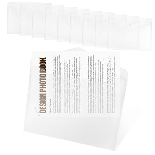 Angoily 10 Stück Aktenhalter Dokumentumschläge Dokumentenumschlag Papier-organizer-ordner Ordner Für Umschläge Aus Kunststoff Plastiktaschenordner Plastik -umweltordner Pp Transparent Angoily 10 Stück Aktenhalter Dokumentumschläge Dokumentenumschlag Papier-organizer-ordner Ordner Für Umschläge Aus Kunststoff Plastiktaschenordner Plastik -umweltordner Pp Transparent von Angoily