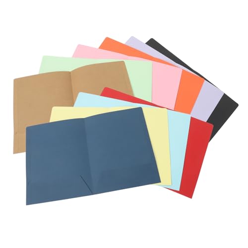Angoily 10 Stück Aktenordner Ordner mit mehreren Taschen Notizbuch mit Ordner Trennwände mit Taschen Aktentaschenordner Ordner mit Ordnern Ordner für die Schule Papier von Angoily