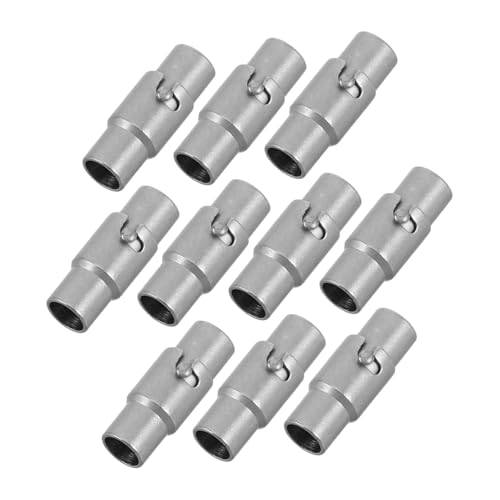 Angoily 10 Stück Armbandverschluss Kettenverlängerungen Schließe Armbandverbinder Anhängerverschluss Kettenverschlüsse Für Lagenlook Magnetverschlüsse Armbandverlängerung Kupfer Grey von Angoily