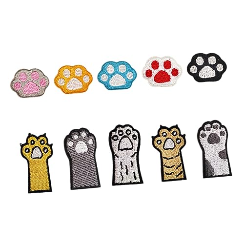 Angoily 10 Stück Aufkleber mit Tierpfoten Flecken Benutzerdefinierte Patch Stoff Denim -Patches Kleiderflicken Kleidung Material zum Nähen Stickereiapplikationen Polyester Angoily 10 Stück Aufkleber mit Tierpfoten Flecken Benutzerdefinierte Patch Stoff Denim -Patches Kleiderflicken Kleidung Material zum Nähen Stickereiapplikationen Polyester von Angoily