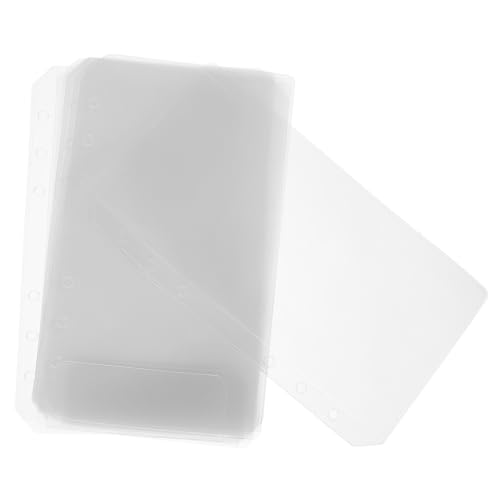 Angoily 10 Stück Bindertaschen Teiliges Transparent Dokumententasche Reißverschluss Geldbeutel Organizer für Rechnungen Quittungen Karten Aufbewahrungstasche Büro und Reisen von Angoily