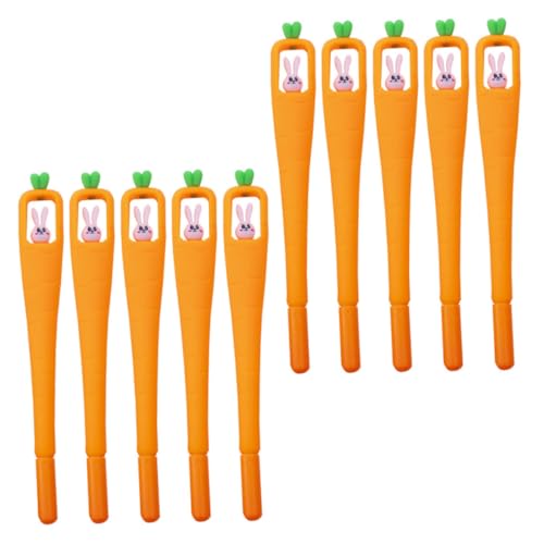 Angoily 10 Stück Cartoon Kugelschreiber mit Niedlichem Hasen und Karottendesign Schnelltrocknende Langlebige Schreibstifte für Schule Büro und Schwarz Praktische Alltagsstifte Angoily 10 Stück Cartoon Kugelschreiber mit Niedlichem Hasen und Karottendesign Schnelltrocknende Langlebige Schreibstifte für Schule Büro und Schwarz Praktische Alltagsstifte von Angoily