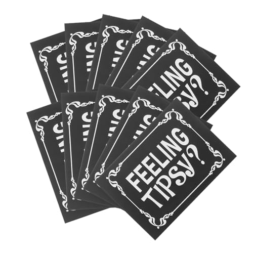 Angoily 10 Stück Dekorative Aufkleber Aufkleber, Der Sich Beschwipst Fühlt Aufkleber, Die Sich Beschwipst Fühlen Gefühl Betrunkenes Etikett Etikettenaufkleber Für Restaurants Pvc Black Angoily 10 Stück Dekorative Aufkleber Aufkleber, Der Sich Beschwipst Fühlt Aufkleber, Die Sich Beschwipst Fühlen Gefühl Betrunkenes Etikett Etikettenaufkleber Für Restaurants Pvc Black von Angoily