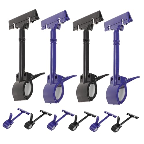 Angoily 10 Stück Doppelseitige Preisschildhalter Kunststoff Clips für Etikettenhalter Geschäftsausstellung Tischkarten und Fotohalter Drehbare Werbung für Supermärkte und Einzelhandel Angoily 10 Stück Doppelseitige Preisschildhalter Kunststoff Clips für Etikettenhalter Geschäftsausstellung Tischkarten und Fotohalter Drehbare Werbung für Supermärkte und Einzelhandel von Angoily