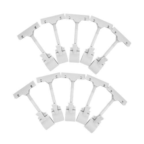Angoily 10 Stück Drehbare Preisschildhalter aus Robustem Kunststoff Doppelseitige Sign Clips für Regal Korb etiketten Transparente Vielseitige Schildhalter für Einzelhandel und Obststände Angoily 10 Stück Drehbare Preisschildhalter aus Robustem Kunststoff Doppelseitige Sign Clips für Regal Korb etiketten Transparente Vielseitige Schildhalter für Einzelhandel und Obststände von Angoily