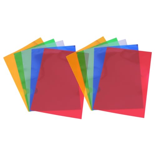 Angoily 10 Stück Einseitiger Dokumentensatz Rote Taschenmappen Ordner Mit Durchsichtiger Vordertasche Rote Ordner Klarsichtordner Für Dokumente Aus Kunststoff Berichtsordner Plastik von Angoily