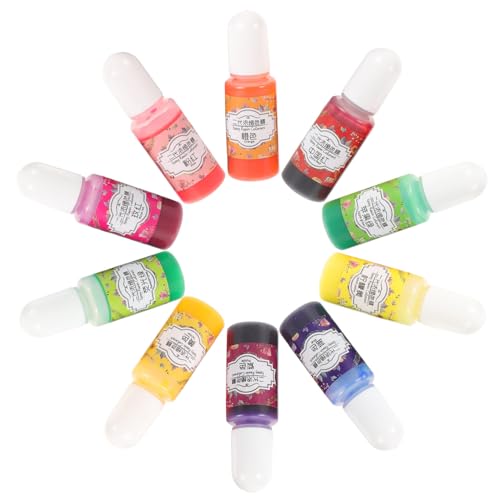 Angoily 10 Stück Epoxidharz-Pigment Farbe Rot für flüssiges Harzpigment Handwerksherstellung DIY-Tool von Angoily