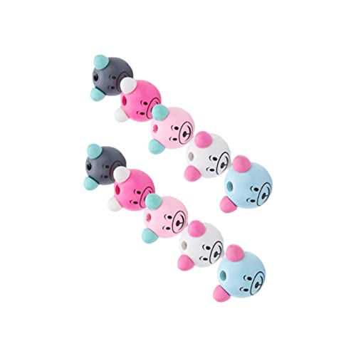 Angoily 10 Stück Farbige Holzperlen mit Tierkopf Design Teiliges für DIY Basteln Zubehör für Kinderarmbänder und Schmuckherstellung Zufällige Farben für Bastelprojekte Zufällige Farbe Angoily 10 Stück Farbige Holzperlen mit Tierkopf Design Teiliges für DIY Basteln Zubehör für Kinderarmbänder und Schmuckherstellung Zufällige Farben für Bastelprojekte Zufällige Farbe von Angoily