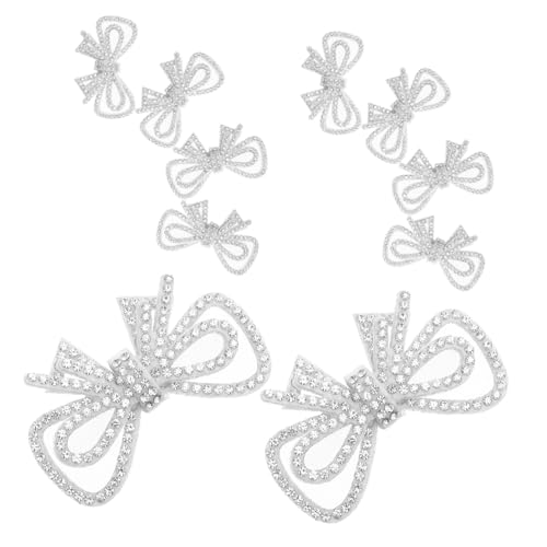 Angoily 10 Stück Fliege-stoffaufnäher Strass -bowknot Applica Selbstklebende Bogenflecken Kristallbogenkleber Bowknot Fabric Flecken Eisen Auf Glitzer-bug-bonbon-on-patch Polyester Silber Angoily 10 Stück Fliege-stoffaufnäher Strass -bowknot Applica Selbstklebende Bogenflecken Kristallbogenkleber Bowknot Fabric Flecken Eisen Auf Glitzer-bug-bonbon-on-patch Polyester Silber von Angoily