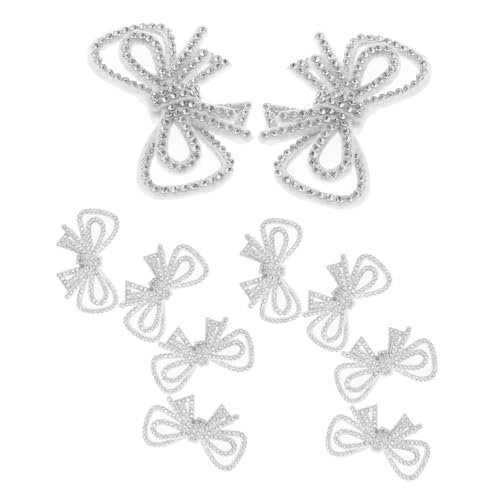 Angoily 10 Stück Glitzernde Strass Schleifen Bügelflicken Bestickte Polyester Mesh Applikationen Langlebig und Atmungsaktiv zum Aufbügeln Kleidung Taschen Kleider und Jeans Einfach Angoily 10 Stück Glitzernde Strass Schleifen Bügelflicken Bestickte Polyester Mesh Applikationen Langlebig und Atmungsaktiv zum Aufbügeln Kleidung Taschen Kleider und Jeans Einfach von Angoily