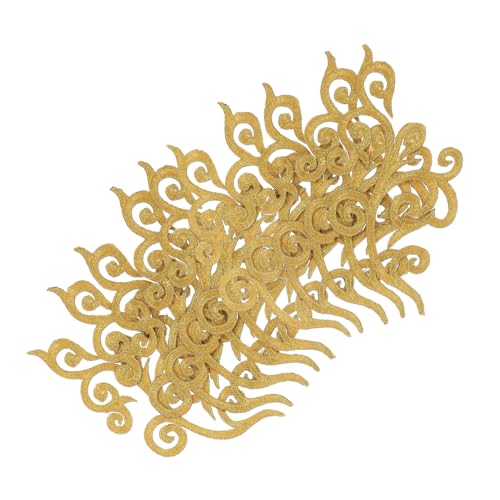 Angoily 10 Stück Goldene Bestickte Applikationen mit Kleberücken Wolkenmuster Stickerei Patch für Brautkleider DIY Mode Hochzeiten Bühnenkostüme und Textildekoration Angoily 10 Stück Goldene Bestickte Applikationen mit Kleberücken Wolkenmuster Stickerei Patch für Brautkleider DIY Mode Hochzeiten Bühnenkostüme und Textildekoration von Angoily