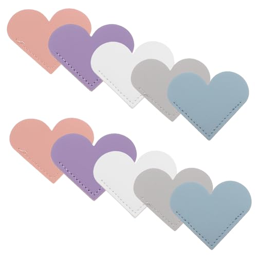 Angoily 10 Stück Herz Lesezeichen Schutzhülle Für Buchecken Liebe Lesezeichen Für Buchliebhaber Herz -lesezeichen Schutzabdeckungen Farbe Eckbookmarken Lektüre Süße Lesezeichen Pu von Angoily