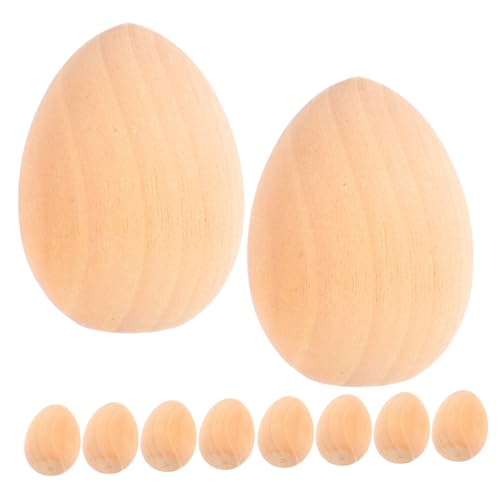 Angoily 10 Stück Hölzerne Kritzeleier Karikatur Dekorationen Fälschung Ornamente Frühlingshandwerk ostereier easter egg decoration holzostereier unfertige Ostereier leeres Osterei Angoily 10 Stück Hölzerne Kritzeleier Karikatur Dekorationen Fälschung Ornamente Frühlingshandwerk ostereier easter egg decoration holzostereier unfertige Ostereier leeres Osterei von Angoily