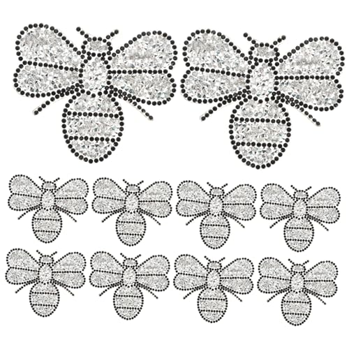 Angoily 10 Stück Honigbienen-aufkleber Zarte Kleiderflicken Patch Gestickte Aufnäher Flecken Dekorativ Flicken Aufnähen Flicken Für Kleidung Hut Zubehör Kompakte Hutaufnäher Harz Silver Angoily 10 Stück Honigbienen-aufkleber Zarte Kleiderflicken Patch Gestickte Aufnäher Flecken Dekorativ Flicken Aufnähen Flicken Für Kleidung Hut Zubehör Kompakte Hutaufnäher Harz Silver von Angoily