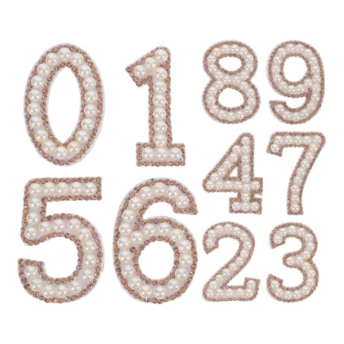 Angoily 10 Stück Hot Patch Perlen Strass Zahlenflicken Kleine Aufbügler Zahlen Strass Flicken Perlen Applikationen Für Kleidung Zum Aufbügeln Verzierungsflicken Kunststoff Angoily 10 Stück Hot Patch Perlen Strass Zahlenflicken Kleine Aufbügler Zahlen Strass Flicken Perlen Applikationen Für Kleidung Zum Aufbügeln Verzierungsflicken Kunststoff von Angoily