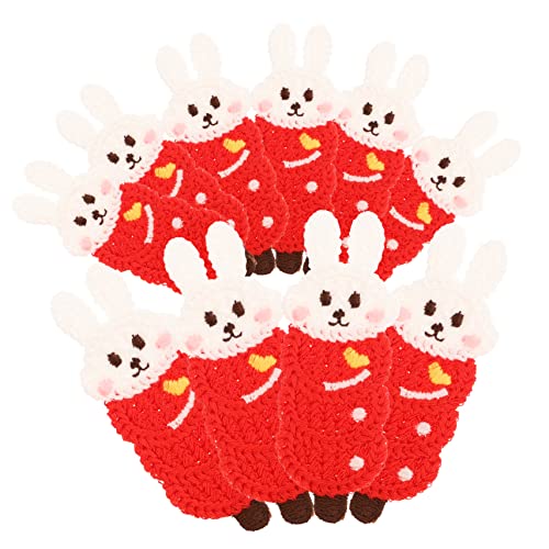 Angoily 10 Stück Kaninchen Aufnäher Diy Stickerei Patches zum Aufnähen für Kleidung Taschen und Jacken Farbenfrohe Dekoration für Kreative Projekte Angoily 10 Stück Kaninchen Aufnäher Diy Stickerei Patches zum Aufnähen für Kleidung Taschen und Jacken Farbenfrohe Dekoration für Kreative Projekte von Angoily