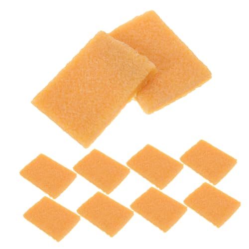 Angoily 10 Stück Klebereste Radiergummi Gummis Bausatz Und Entferner naturkautschuk gummizüge cleaning stuff Art Masking Fluid Radiergummi Reiniger für kleine Kunstfarben Rohgummi Orange von Angoily