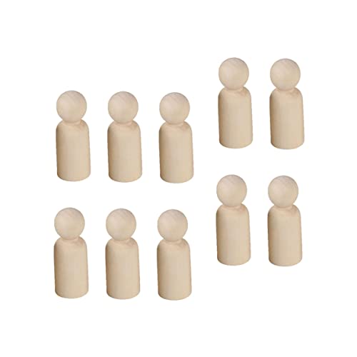 Angoily 10 Stück Kleine Unbemalte Holzfiguren für Diy Puppen zum Malen und Basteln Hellgelb Ergänzung für Kreative Projekte und Heimdekoration Angoily 10 Stück Kleine Unbemalte Holzfiguren für Diy Puppen zum Malen und Basteln Hellgelb Ergänzung für Kreative Projekte und Heimdekoration von Angoily