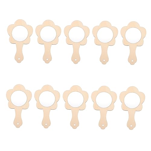 Angoily 10stücke Holzspiegel DIY Handbemalter Spiegel Blankospiegel Für Heimwerker Lernmaterial Für Junge Mädchen Heimwerker Spiegel Angoily 10stücke Holzspiegel DIY Handbemalter Spiegel Blankospiegel Für Heimwerker Lernmaterial Für Junge Mädchen Heimwerker Spiegel von Angoily