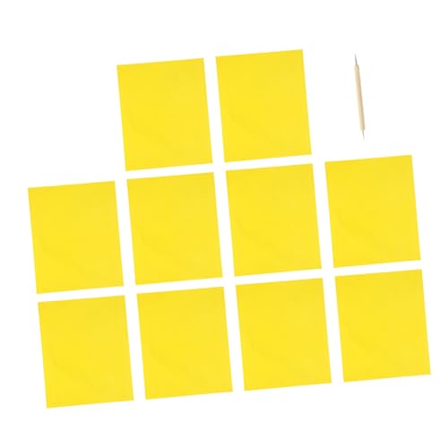 Angoily 10 Stück Kohlenstoff Perforiert Stift Pergament Verfolgen Löslich Groß Prägung Überweisungen Überweisen Stich Holzkohle Kreuzen Nähen Stickerei Papier Yellow Angoily 10 Stück Kohlenstoff Perforiert Stift Pergament Verfolgen Löslich Groß Prägung Überweisungen Überweisen Stich Holzkohle Kreuzen Nähen Stickerei Papier Yellow von Angoily