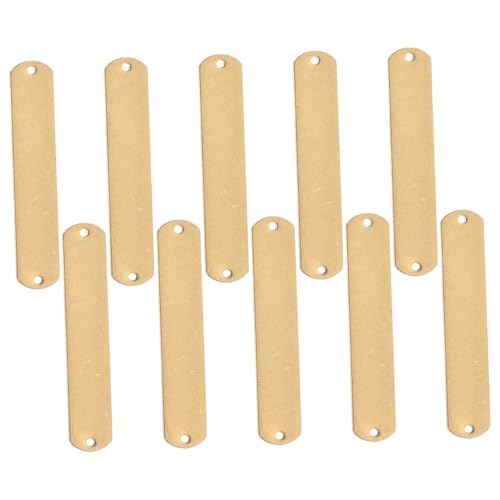 Angoily 10 Stück Kompakte Kupfer Schlüsselanhänger Blanko Label Tags Langlebig Korrosionsbeständig für Vielseitige Beschriftung DIY Schlüsselhalter Gepäckmarken Angoily 10 Stück Kompakte Kupfer Schlüsselanhänger Blanko Label Tags Langlebig Korrosionsbeständig für Vielseitige Beschriftung DIY Schlüsselhalter Gepäckmarken von Angoily