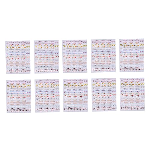 Angoily 10 Stück Kosmetische Etiketten Klebetiketten Etiketten Für Ätherische Öle Für Rollflaschen Mini-etiketten Aufkleber Beschriftungen Klebrig Leere Etiketten Kleberaufkleber Papier von Angoily