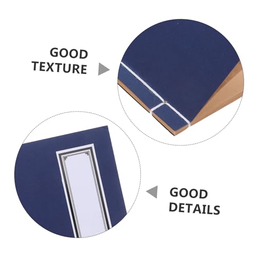 Angoily 10 Stück Kraft Papier Notizbuch Blanko Hardcover Journal Vintage Stil Chinesisch Gebundenes Schreibjournal Robustes Tagebuch Für Schule Büro Meetings Kreatives Schreiben von Angoily