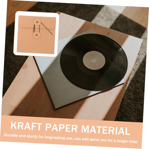 Angoily 10 Stück Kraftpapier CD Hüllen Langlebig Reißfest CD Dvd Aufbewahrungstaschen Platzsparend für Büro Zuhause Angoily 10 Stück Kraftpapier CD Hüllen Langlebig Reißfest CD Dvd Aufbewahrungstaschen Platzsparend für Büro Zuhause von Angoily