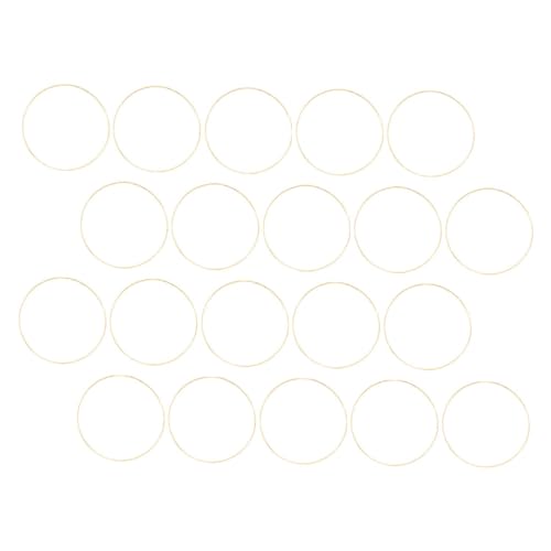 Angoily 10 Stück Kranzreifen Hoop Traumfängerreifen Kranzrahmen Zubehör Kranzring Ringe DIY Kränze Metallring Für Kranzherstellung Metallring Eisen Golden von Angoily