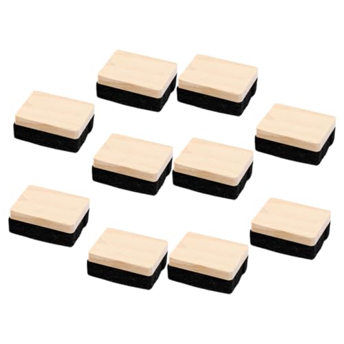 Angoily 10 Stück Kreidetafel Radierer Staubfreier Wiederverwendbarer Tafelradierer aus Holz und Filz für Schule Büro und Unterricht Angoily 10 Stück Kreidetafel Radierer Staubfreier Wiederverwendbarer Tafelradierer aus Holz und Filz für Schule Büro und Unterricht von Angoily