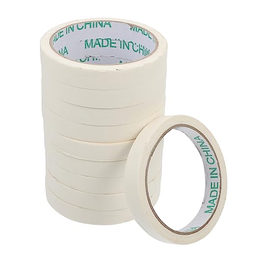 Angoily 10 Stück Krepppapier Klebeband Weißes Abdeckband für Diy Einfach Abreißbar für Malerarbeiten Innenausstattung und Elektronik für Bastelprojekte Angoily 10 Stück Krepppapier Klebeband Weißes Abdeckband für Diy Einfach Abreißbar für Malerarbeiten Innenausstattung und Elektronik für Bastelprojekte von Angoily