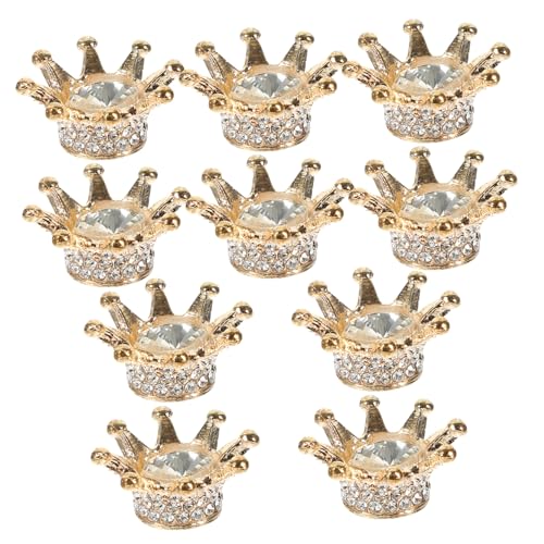 Angoily 10 Stück Kronen-Schmuck-Accessoires Perlen Reiz Kopfschmuckzubehör DIY-Kronenanhänger Kronenverzierungen Anhänger in Kronenform Strasssteine Angoily 10 Stück Kronen-Schmuck-Accessoires Perlen Reiz Kopfschmuckzubehör DIY-Kronenanhänger Kronenverzierungen Anhänger in Kronenform Strasssteine von Angoily