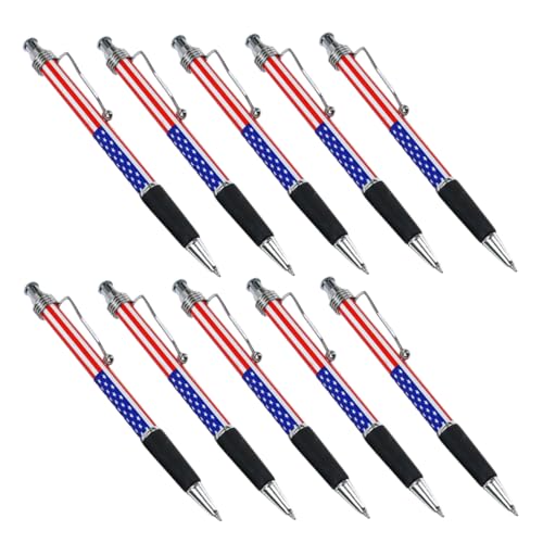 Angoily 10 Stück Kugelschreiber mit US Flaggenmotiv Patriotische Schreibgeräte für Bürobedarf Gedenktage und Souvenirs Komfortabler Griff Glattes Schreiben für Schule und Büro Angoily 10 Stück Kugelschreiber mit US Flaggenmotiv Patriotische Schreibgeräte für Bürobedarf Gedenktage und Souvenirs Komfortabler Griff Glattes Schreiben für Schule und Büro von Angoily
