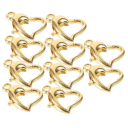 Angoily 10 Stück Lobster Clips für Diy Schmuck Verbindungsverschlüsse für Armbänder und Tragbar und Langlebig für Kreative Projekte von Angoily