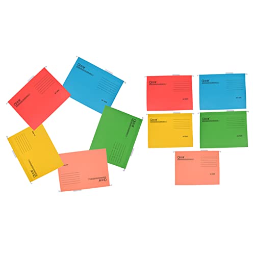 Angoily 10 Stück Mappe aufbewahrungsfächer büro ablagefächer document holder aktenordner Aktenhalter Schlüssel Organizer für Bürorechnungen Ordner für verdicktes Kabinett Papier Colorful von Angoily